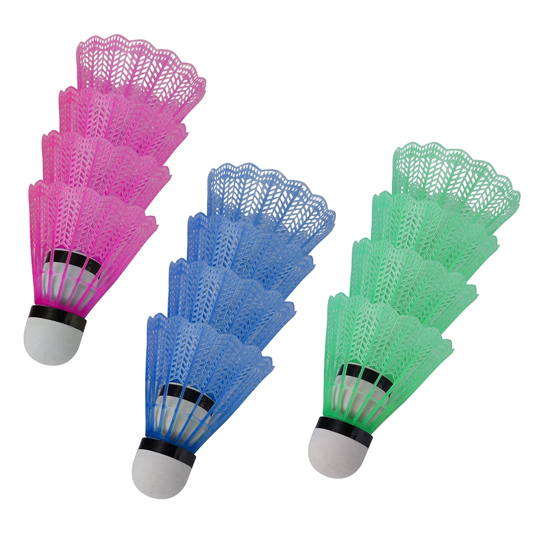 6Pcs High Quality Badminton Balls Colorful Portable Plastic Shuttlecocks Game Supplies For Leisure Indoor Outdoor Sport Training