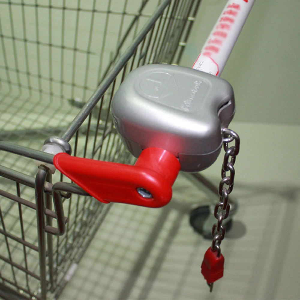 スーパーマーケットのショッピングカートのコインロック - AliExpress