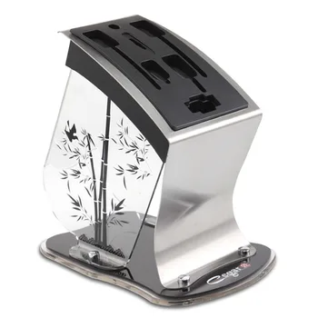 NEW Cegar Acrylic Knife Storage Holder 7 Slots Kitchen Tool Rack Storage Block Holder Kitchen Knife Stand NEW Cegar Acrylic Knife Storage Holder 7 Slots Kitchen Tool Rack Storage Block Holder Kitchen Knife Stand