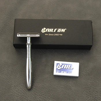 

BAILI Safety Razor classic Manual Shaving razor set straight replacement shaving straight razor double edge shaving razoR