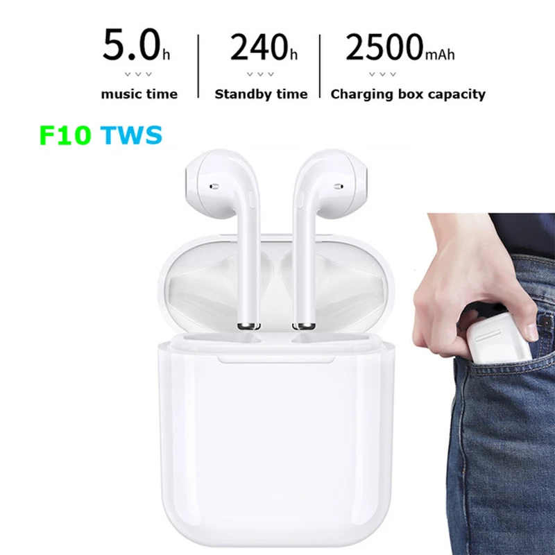 

Bluetooth Earphones 5.0 Binaural Sports Stereo Wireless Headset IPX5 waterproof Earbuds with Charging box for smart phones