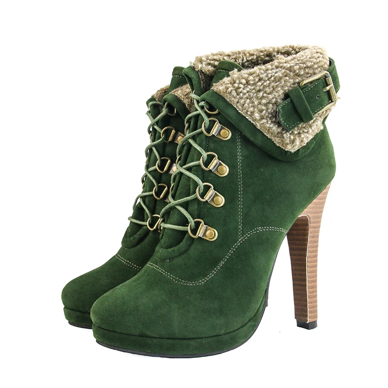 Женские ботильоны с круглым носком на тонком высоком каблуке размеры 4 15|shoes woman|shoe