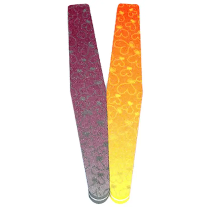 

2Pcs Nail Files A Nail File Buff Manicure Tools Grinding Nail Files Sponge Nail Sandpaper Strip Polishing Tool Colour Random