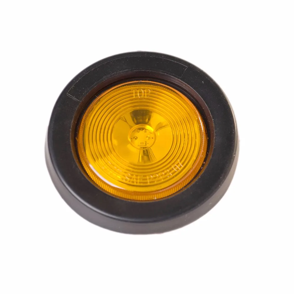 

9-32V 2Inch 5Led Round Side Marker Light For Trucks Trailer Turn Signal Light with Mounting Bracket For Scania Volvo BMW Ext