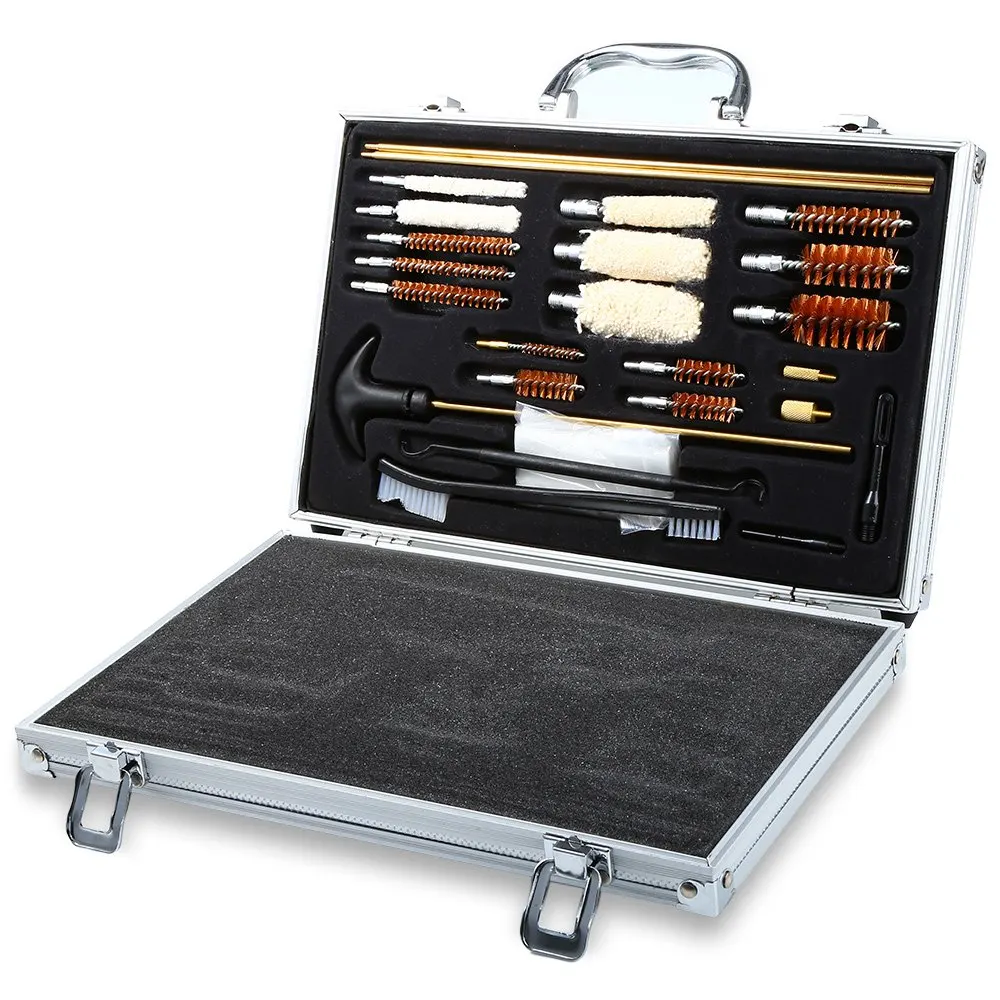 

2018 High Quality 47PCS Universal Hunting Hand Shot Gun Clean Smith Kit Set With Case Rilfe Accessories Gun Smithing Maintenance