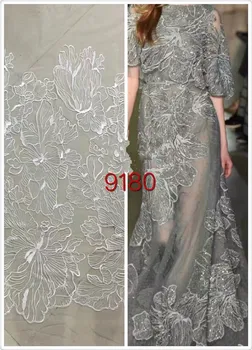 

High Quality African SYJ-11227 Lace Fabric For Embroidered Nigerian Lace African Tulle French Lace Fabrics