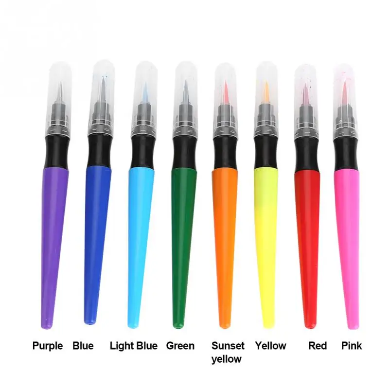 8Pcs Body Painting Brush Pen Set Tattoo Ink Artistic Watercolour