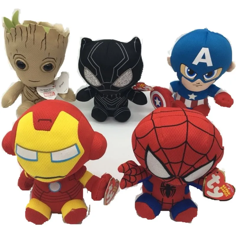 

DC Marvel Plush Toys Avengers Superhero Plush Dolls Captain America Ironman Iron man Spiderman Hulk Plush Soft Toy Spider man