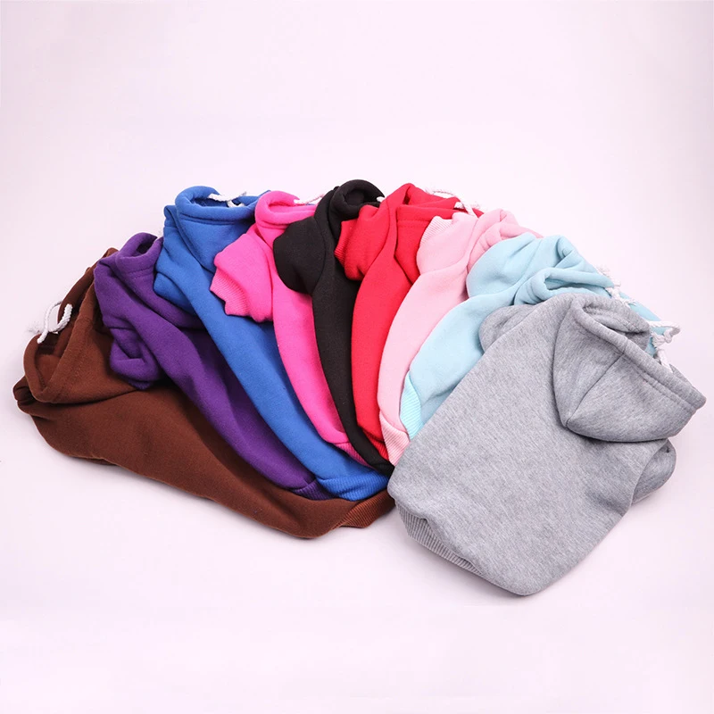 Dog Hoodies Pet Cloths Warm Clothing for Small Apparel 9 Colors Shop Clothes Chihuahua 10A | Дом и сад