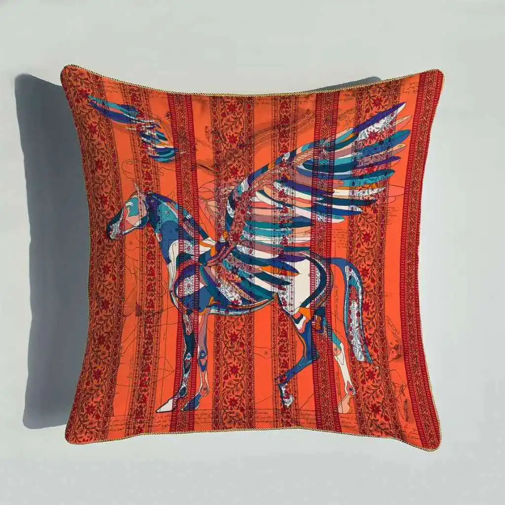 Геометрический лошадь бренд чехол для подушки с Северными мотивами королевская Роскошная Подушка европейский дизайн