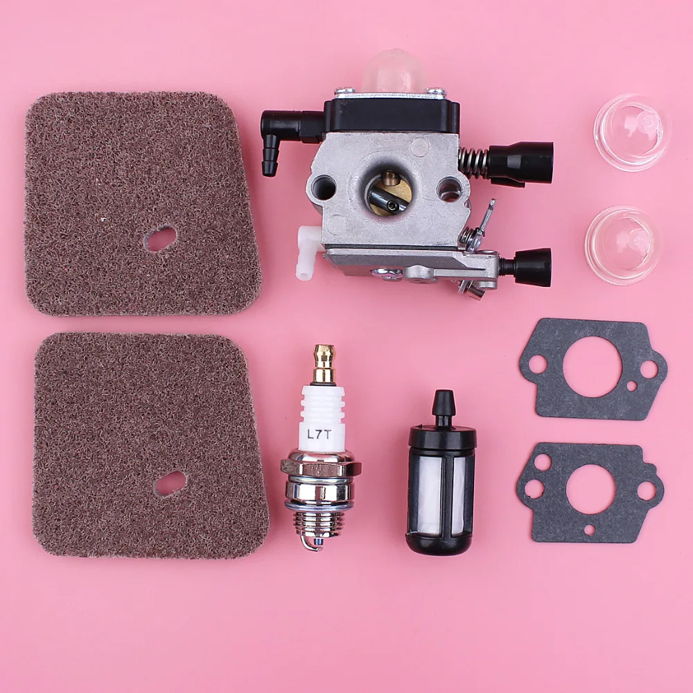 Carburetor Carb For Stihl FS85 FS80 R FS76 FS75 FS74 FC55 FS55 FS46 FS45 FS38 Trimmer Part Air Fuel Filter Primer Bulb Kit Carburetor Carb For Stihl FS85 FS80 R FS76 FS75 FS74 FC55 FS55 FS46 FS45 FS38 Trimmer Part Air Fuel Filter Primer Bulb Kit
