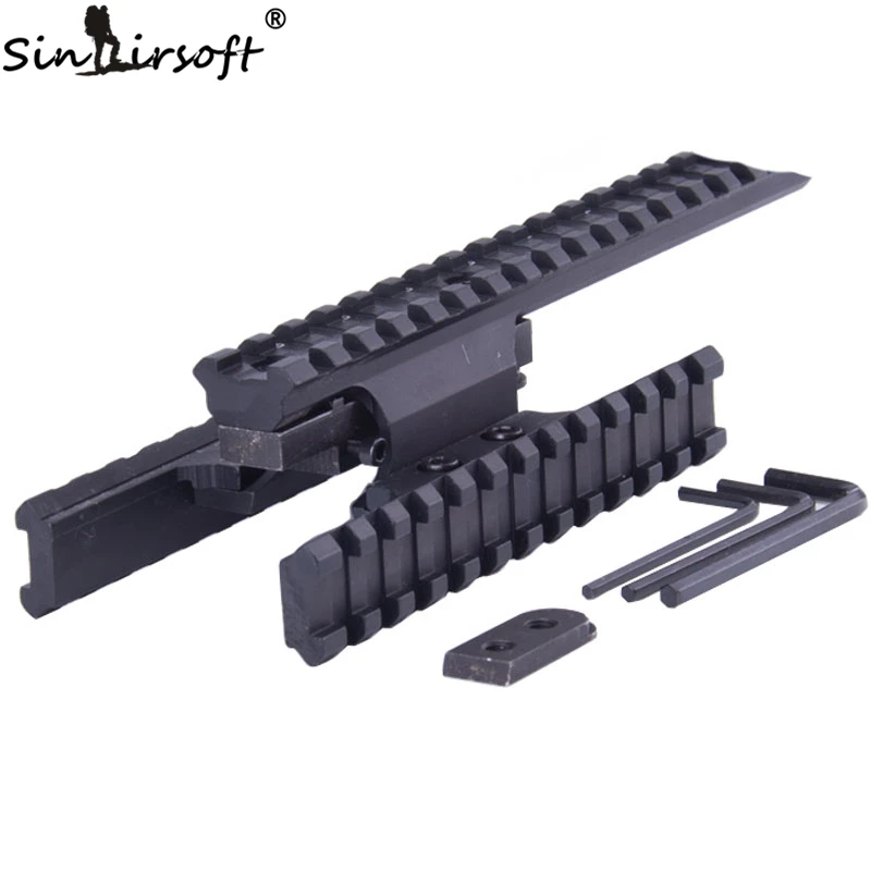 

SINAIRSOFT Mosin Nagant Tri Rail Mount - Two Removable Side Mounts for Flashlight Dot Sights, Scope