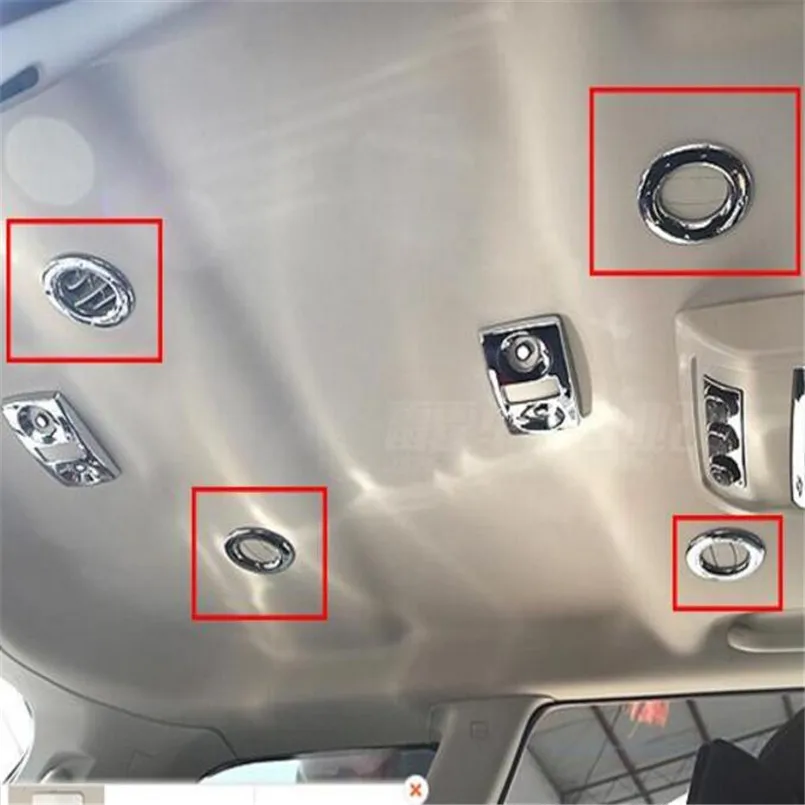 

Car styling 4pcs/set stainless steel Roof Air vent decoration ring outlet trim case for Dodge Journey Fiat Freemont 2012-2017