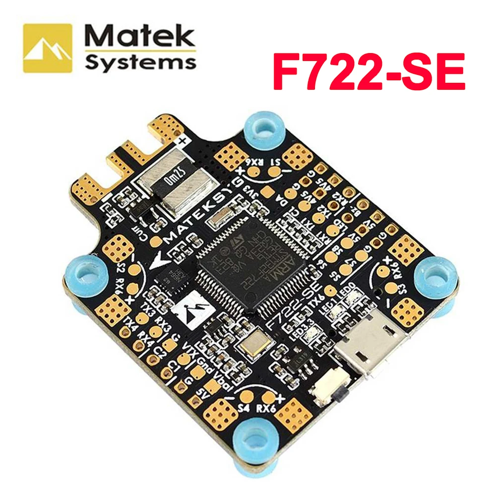 

Matek System F722-SE F7 Dual Gryo Flight Controller AIO OSD BEC Current Sensor For RC Models Multicopter Drone Part Accs