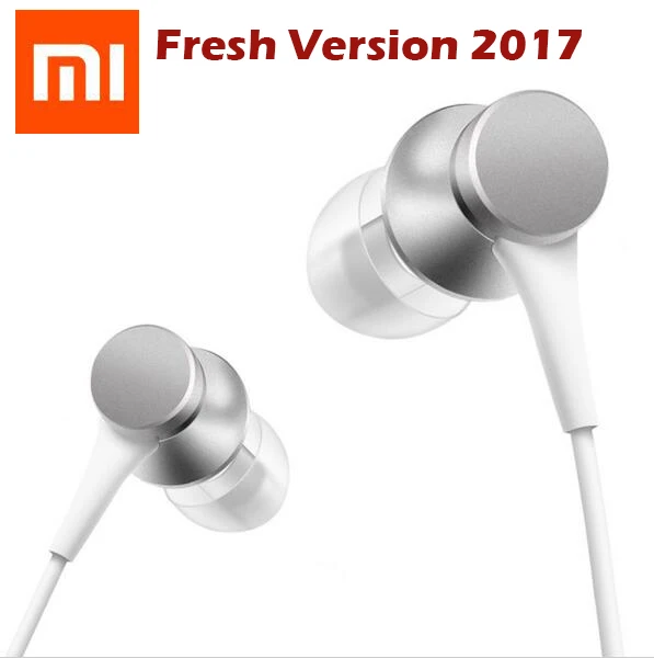 

Newest 2017 Original Xiaomi mi Piston 3 Fresh version Earphone with Mic Earbud wire control earphones Headset for mobile phone