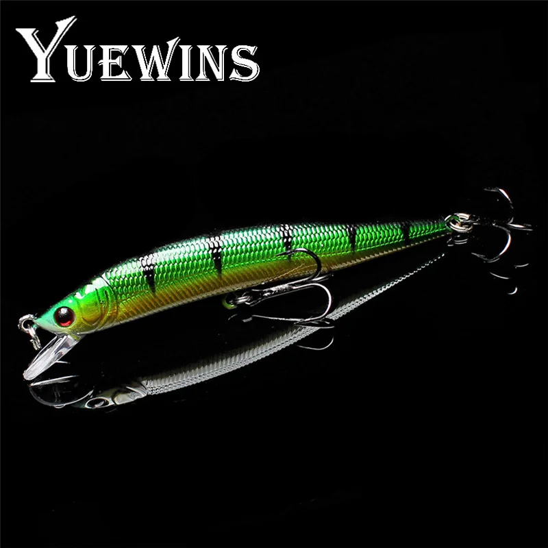 Yuewins Рыболовная Приманка Minnow 10 см 8 4 г воблеры качество Crankbait 3D глаза