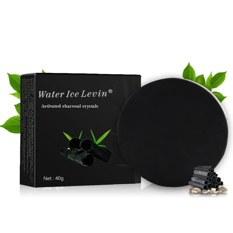 

40g Bamboo Charcoal Soap Skin Whitening Soap Blackhead Remover Acne Treatment Face Wash Hair Care Bath Skin Care WD
