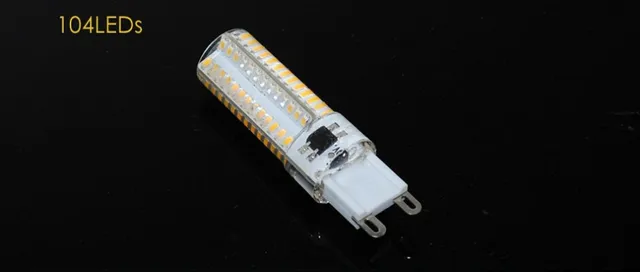 5X Ampoules led G9 9W spot led 104 SMD 3014 led lampes G9 ampoule light  bulbs 1050LM blanc chaud AC 200-240V - AliExpress