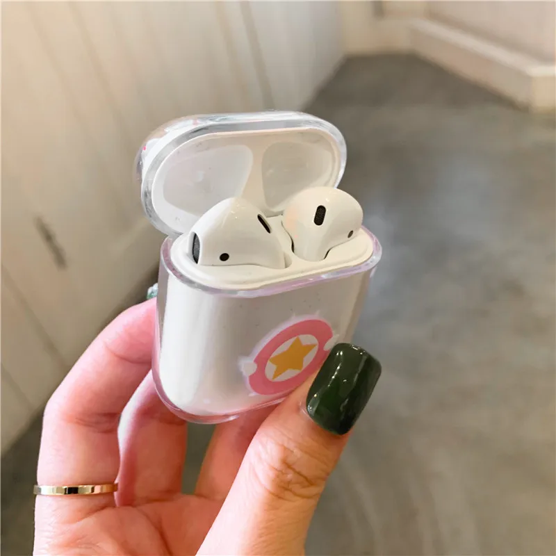 Case For Airpods Cute Pattern Transparent hard Cases For AirPods Case Protective Cover Cartoon Bluetooth Wireless Earphone Case