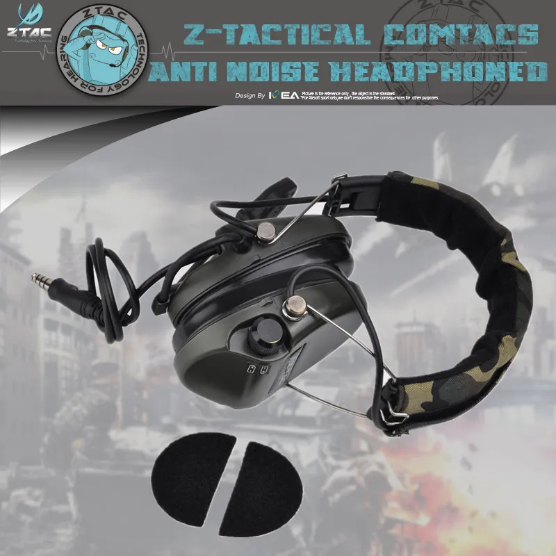 Element ZTAC Z111 Thoradin Pickup Noise Reduction Headset Intercom Headset Army Fan Msa Tactical Headset CS 1