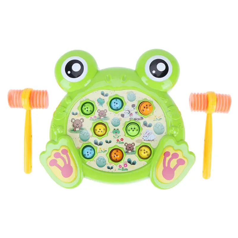 

Baby Toys Electric Play Hamster Music Toys Hammer Children Family Games Frog Hamster Toys Gift for Children Early Education