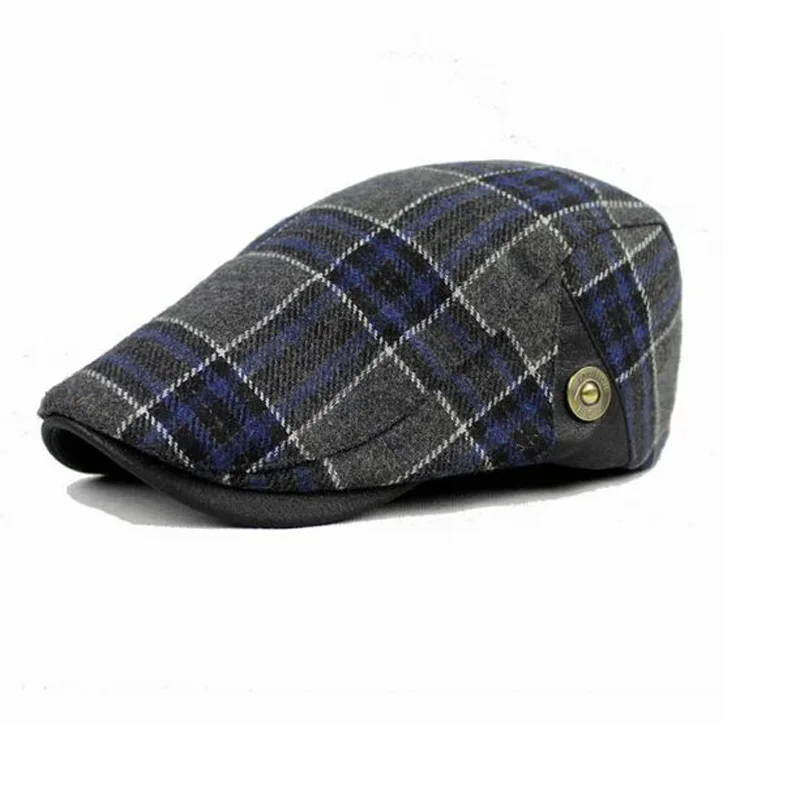 Сезон Зима уличные теплые Шапки для Для женщин и Для мужчин плед плоские шапки Беретки для женщин boina унисекс Chapeu feminino 2 Цвет ht51040+ 30