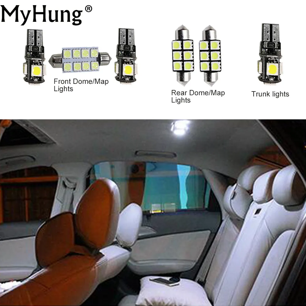 

Convenience Bulbs Car Led Interior Light C10W W5W Replacement Bulbs For VW Golf4 MK4 Dome Lamp Light Bright White 6PCS