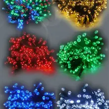 Открытый солнечной энергии белый Цвет 12 M Солнечный свет 100 светодиодный Строка Фея Сад Водонепроницаемый Рождество декоративный светильник для вечеринок