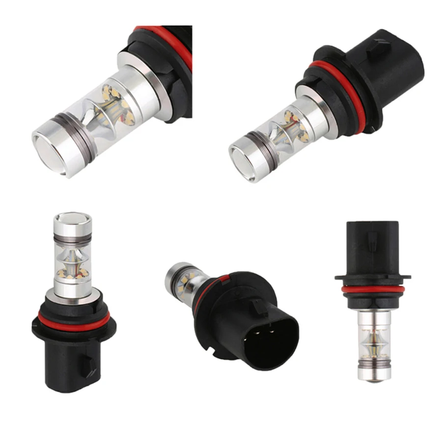 2 шт. 100 Вт H4 H13/9008 9007/9004 светодиодный светильник 20 SMD автомобильный противотуманный