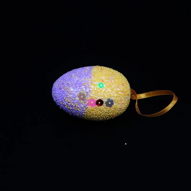 30 шт. Пасхальный пузырь пасхальное яйцо Ремесло пена Яйцо мультфильм окрашенная яичная скорлупа с веревкой