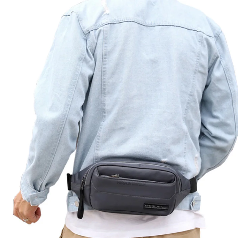 Для мужчин водостойкие нейлоновая поясная сумка телефоны поясная сумка ткань Бум сумки для подходит работы Прогулки Путешествия Ежедневно