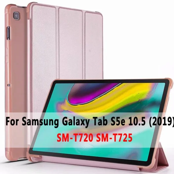 Мягкий умный чехол для samsung Galaxy Tab S5e 10,5 SM-T720 SM-T725 T720 T725 противоударный чехол для samsung Tab S5e 10,5+ пленка+ ручка - Цвет: SM-T720 SM-T725 case