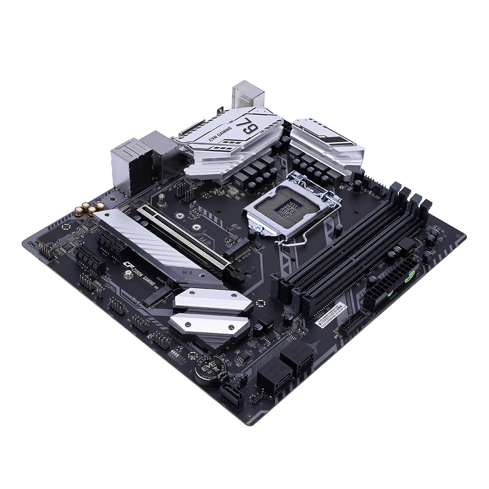 Цветная CVN Z390M игровая V20 игровая Материнская плата Intel LGA 1151 DVI HDMI mATX материнская плата PCI-E 3,0 M.2 для pc gamer