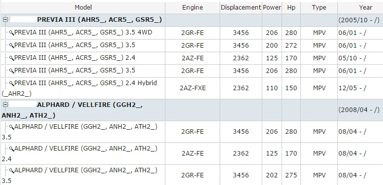 Передний мост левый амортизатор OEM 48520-28370 для T-2GR-FE 2AZ-FXE PREVIA III GSR5 ALPHARD/VELLFIRE GGH2, ANH2, ATH2