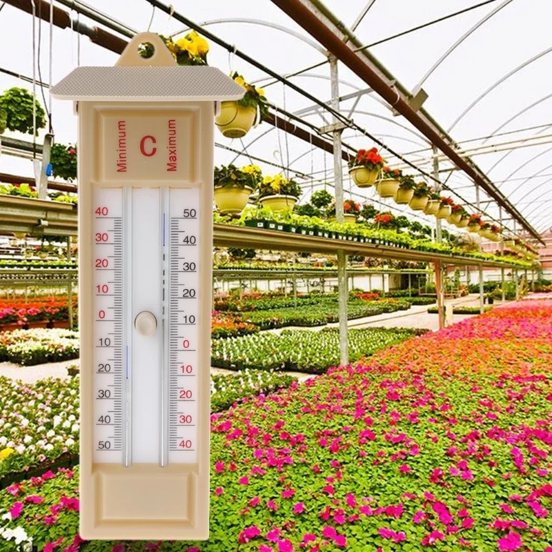 Greenhouse Maxmin Press Thermometer Traditional Temperature Monitor