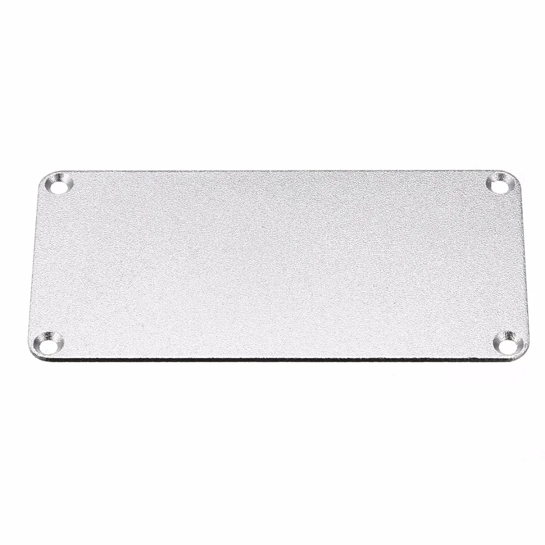 Silver DIY PCB Instrument  Enclosure Case 100x100x50mm Aluminum Electronic Project Box + 8pcs Screws