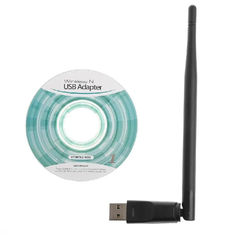 1 комплект 150 Мбит/с 802.11n/g/b USB сетевой LAN Dongle WiFi беспроводной адаптер 5dBi антенна сеть Высокоскоростная карта