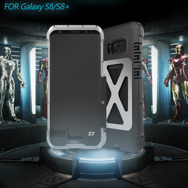 

For Samsung Galaxy S8/S8 plus Case Armor King Iron Man Metal Stainless steel Anti-knock Kickstand Perfect Quality Cases
