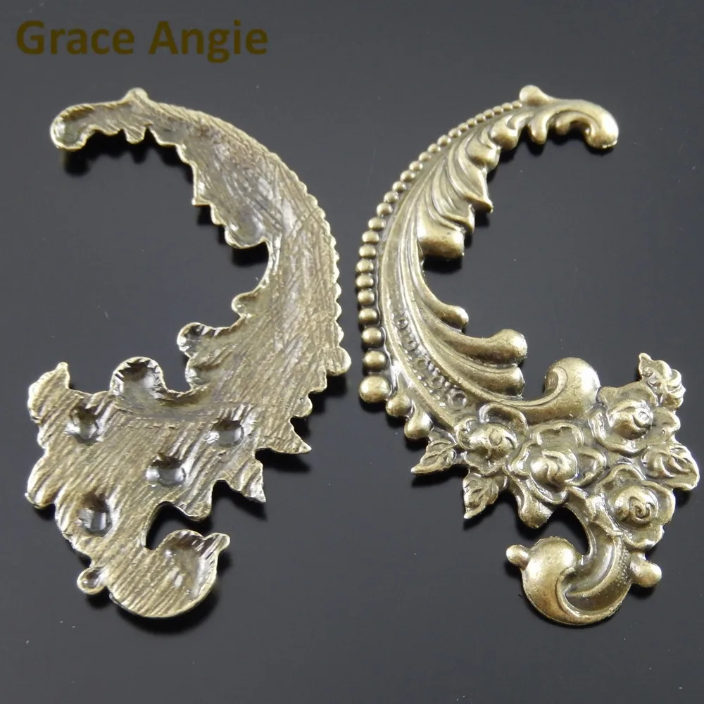 

GraceAngie 12pcs/pack Flower Ocean Wave Shape Charms Pendants For Jewelry Making Alloy Handmade Crafts Finding Accessory Gift