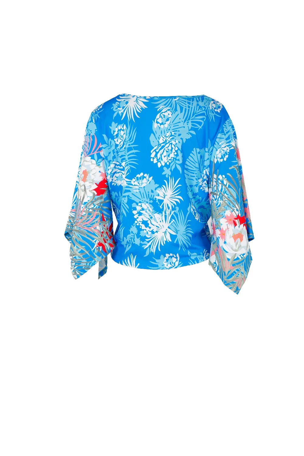 2018 Hot Sale Fashion Bodycon Women T-shirt Sexy Lace Summer V-neck Print Night Party Braces bat sleeve top cloak on chest (4)