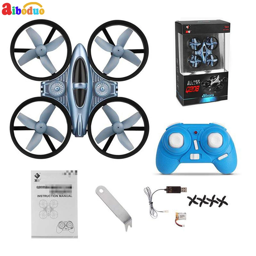 

New Arrival Q808 Mini RC Drone 2.4G 4CH Headless Mode Memory Function RC Quadcopter RTF RC Drones Height Tiny Gift Kid Toys