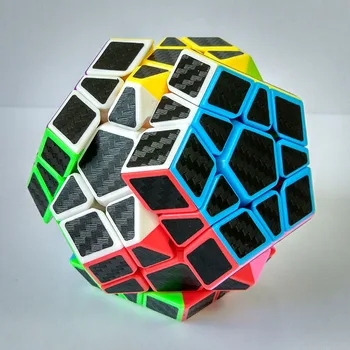 

Carbon Fiber Membrane Smooth Megaminx Magic Cube Non-Sticker Fadeless Dodecahedron Speed Twist Magic Cube Puzzle Toys For Kids