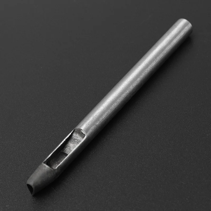 KiWarm 1 шт., 4x8 мм, практичный стальной дырокол, дырокол, кожаный инструмент для изготовления кожаной бумаги, ручной работы, инструмент для кожаных отверстий