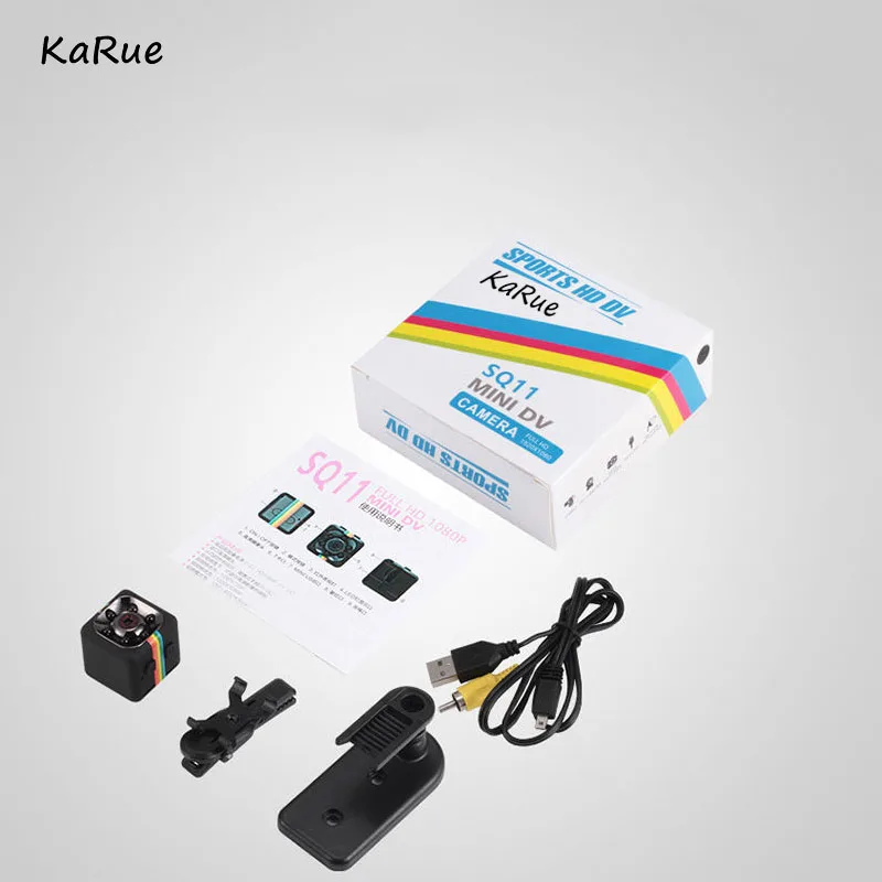 KaRue SQ11 SQ9 HD 1080P 2MP CMOS сенсор 12 ночного видения Видеокамера микро камера s мини DVR