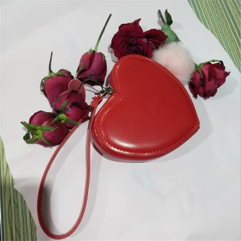 

Heart-shaped Wallet Small Fresh Hand Bag Cute Heart Student Wallet Mini Clutch