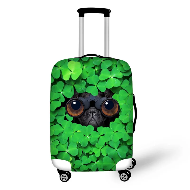 Green leaf animal design travel accessories suitcase protective covers 18-32 inch elastic luggage dust cover case stretchable Green leaf animal design travel accessories suitcase protective covers 18-32 inch elastic luggage dust cover case stretchable
