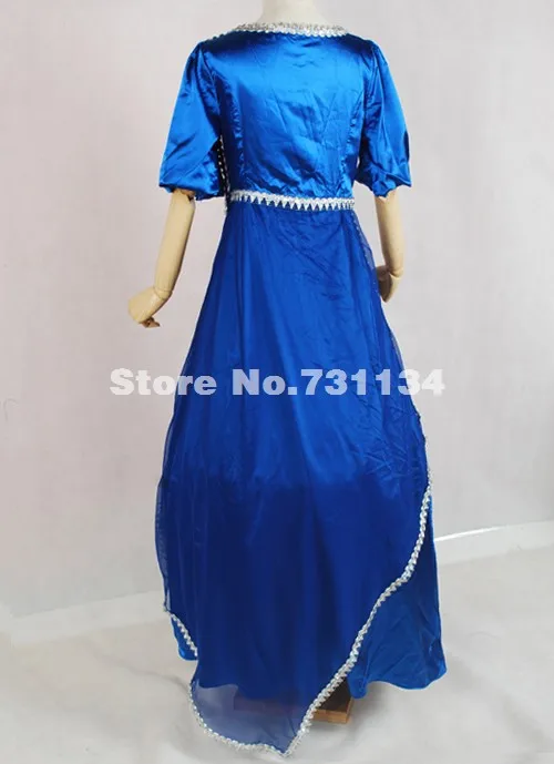 Синий с короткими рукавами, с бабочкой готический, викторианской эпохи Бальные платья элегантность викторианское платье костюм для продажи