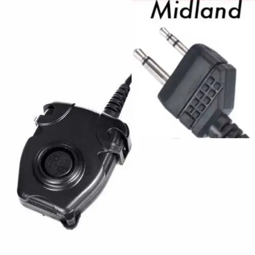 Элемент/Z-Tactical Peltor U94 PTT для Kenwood 2 Пальцы Motorola Icom Midland Радио Телефон Гарнитура - Цвет: Midland