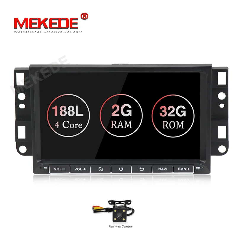 MEKEDE 2 Din Android 8,1 Автомобильный мультимедийный dvd-плеер для Chevrolet Aveo Epica Captiva Spark Optra Tosca Kalos gps стерео - Цвет: 32G car dvd camera