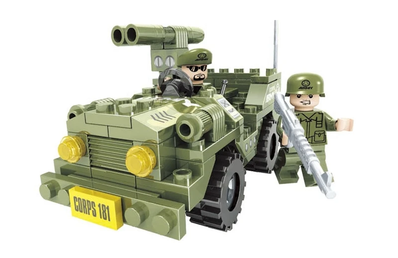 building block set compatible with lego Military army 248 3D